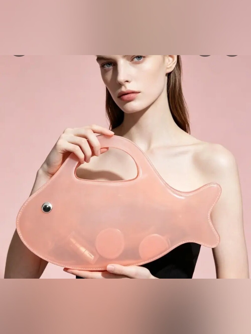 Clear Peach Fish Jelly Bag